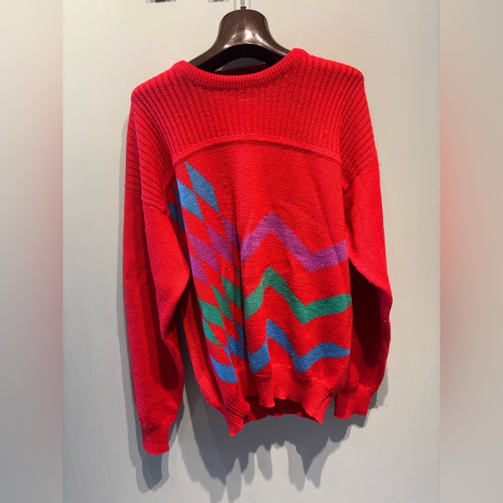 Men’s Vintage 70’s DEMETERE 100% virgin wool sweater SIZE XL
